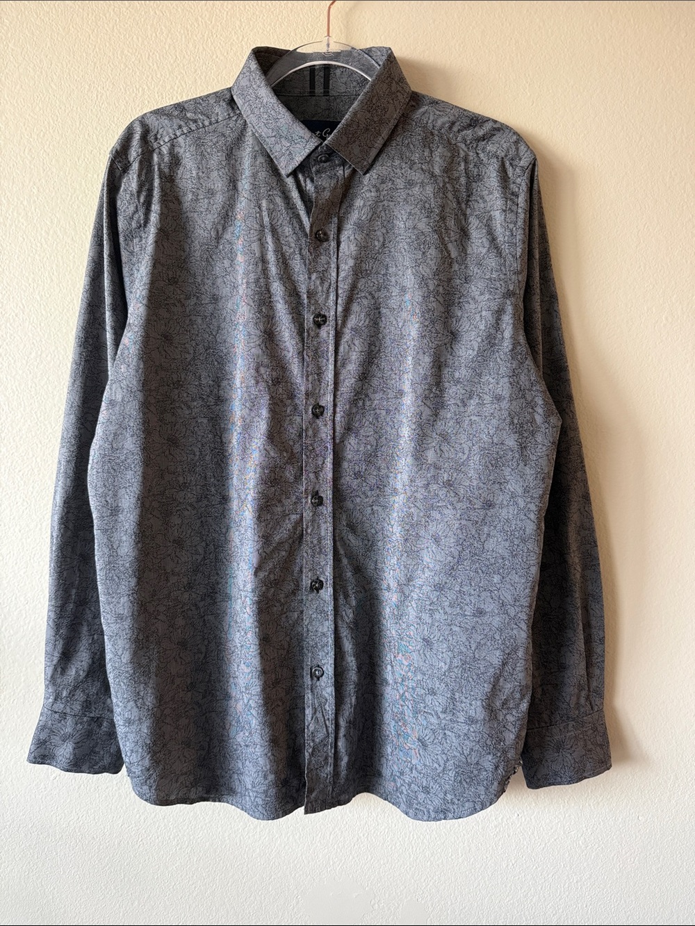 Robert Graham Floral Jacquard Button Up Long Sleeve Shirt